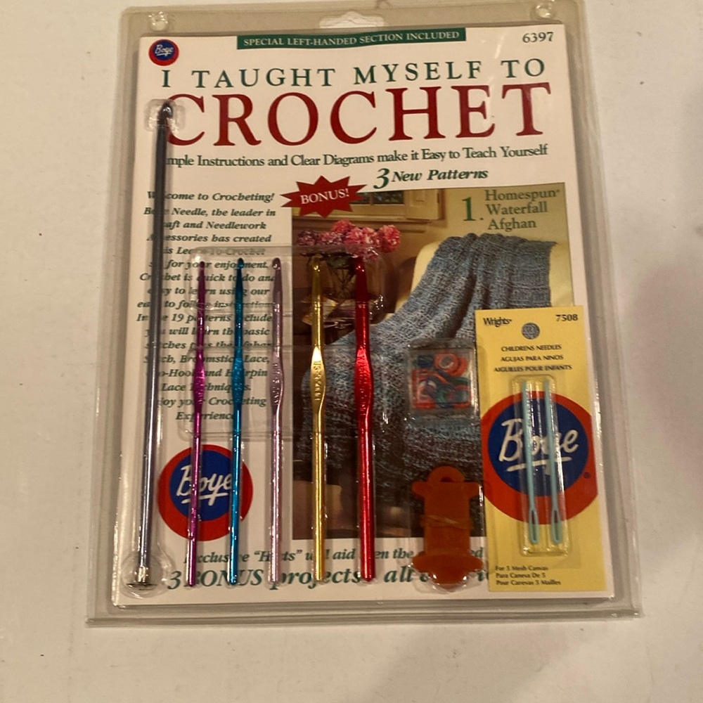 NIP “I Taught Myself to Crochet ” Book and Kit